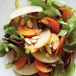 Asian Pear, Persimmon, and Almond Salad Recipe