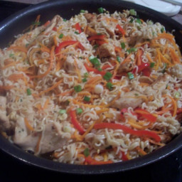 Asian Pork/Chicken and Noodle Skillet-Pampered Chef