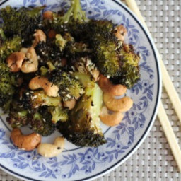Asian Roasted Broccoli with Cashews