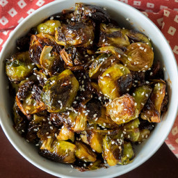 Asian Roasted Brussels Sprouts