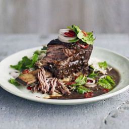 Asian short ribs with herb salad