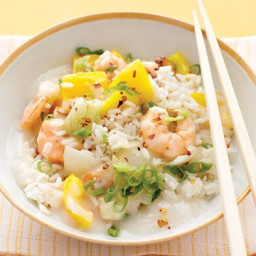 Asian Shrimp Stew with Steamed Rice