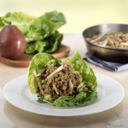 Asian Style Chicken and Pear Lettuce Wraps