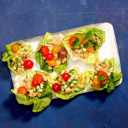 Asian-style chicken lettuce wraps