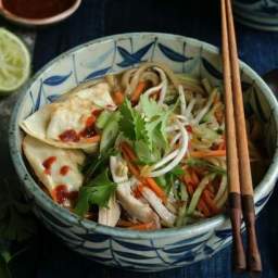 Asian-style chicken noodle soup