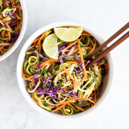 Asian Zucchini Noodles (gluten free, paleo, and whole30)