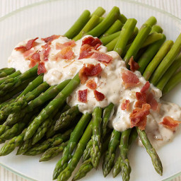 Asparagus and Bacon with Onion Ranch Dressing
