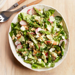 Asparagus and Chicken Salad with Buttermilk Dressing
