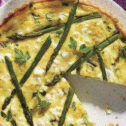 Asparagus-and-Goat Cheese Quiche Recipe