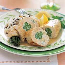 Asparagus-Chicken Roulades