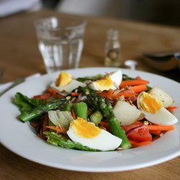 Asparagus, Egg and Potato Salad Recipe with Tarragon Vinaigrette