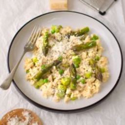 Asparagus, Pea and Mint Risotto