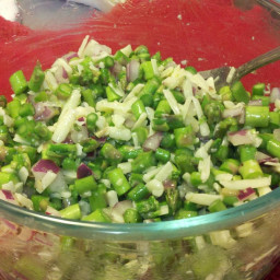Asparagus, Pecorino and Red Onion Salad