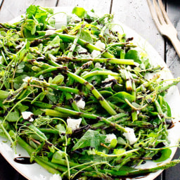 Asparagus Salad with Reduced Balsamic Vinaigrette