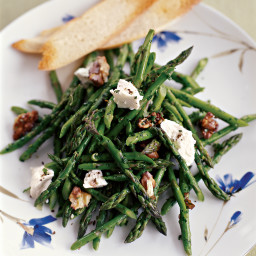 Asparagus Salad with Toasted Walnuts and Goat Cheese
