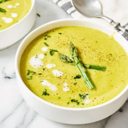 Asparagus Soup (Healthy Vegan Recipe) « Clean & Delicious