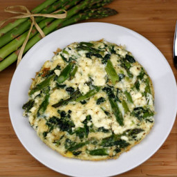 Asparagus, Spinach, and Feta Cheese Frittata