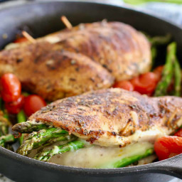 Asparagus Stuffed Chicken Breasts in 30 minutes!