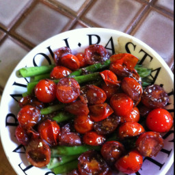 Asparagus with Balsamic Tomatoes