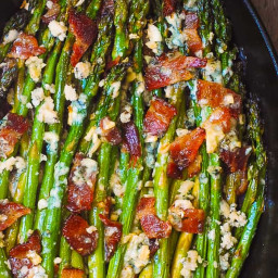 Asparagus with Blue Cheese and Bacon