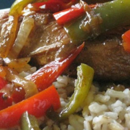 Aunt Jules' Balsalmic Chicken with Peppers Recipe