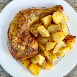 Authentic Greek Lemon Roasted Chicken and Potatoes