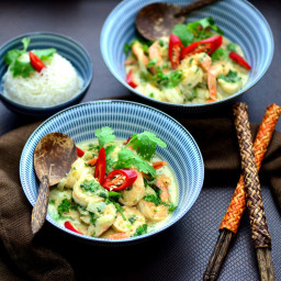 Authentic Thai Green Curry Shrimp
