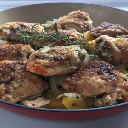Autumn Herbed Chicken with Fennel & Squash