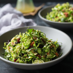 Autumn Kale and Brussel Sprout Salad