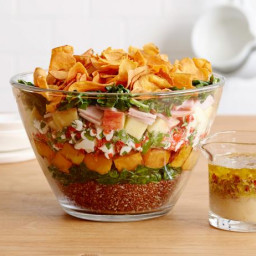 Autumn Layered Salad with Butternut Squash and Quinoa