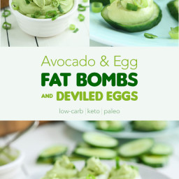 Avocado and Egg Fat Bombs, Deviled Eggs and Giveaway!