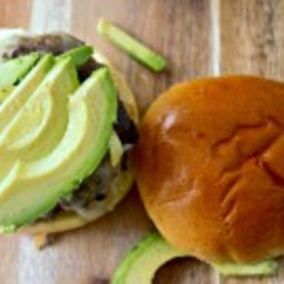Avocado and Swiss Steamed Burgers