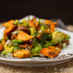 Gluten Free Avocado and Yam Salad with Lime 