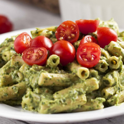 Avocado Cream Penne with Herbs