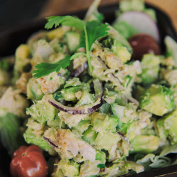 Avocado, Cucumber And Cilantro Tuna Salad Recipe