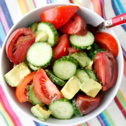 Avocado Cucumber Tomato Salad