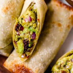 Avocado Egg Rolls with Sweet and Spicy Dipping Sauce