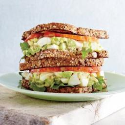 Avocado-Egg Salad Sandwiches with Pickled Celery