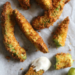 Avocado Fries with Lime Dipping Sauce