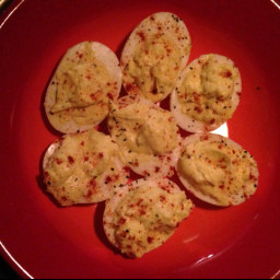 Avocado & Jalapeno Stuffed Eggs
