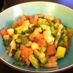 Avocado-Lime Shrimp Salad (Ensalada de Camarones con Aguacate y Limon) Reci