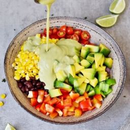 Avocado Maissalat Rezept | vegan, mexikanisch, einfach