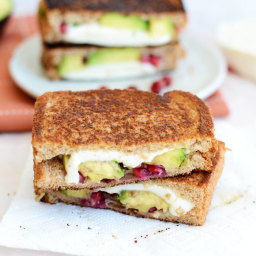 Avocado Pomegranate Grilled Cheese