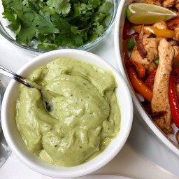 Avocado Sauce with Lime and Cilantro