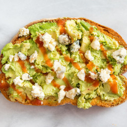 Avocado Toast With Frank's RedHot and Blue Cheese Recipe