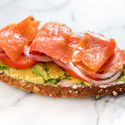 Avocado Toast With Smoked Salmon, Goat Cheese, and Capers Recipe