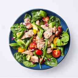 Avocado Tuna Spinach Salad 