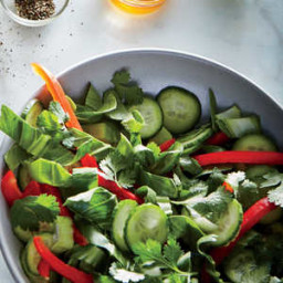 Baby Bok Choy and Cucumber Salad