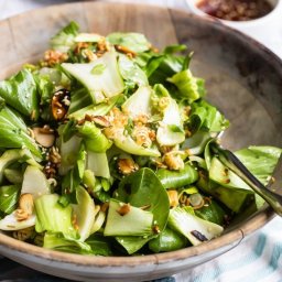 Baby Bok Choy Salad with Sesame Dressing