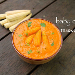 baby corn masala recipe | baby corn gravy | baby corn curry